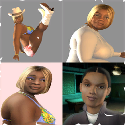 Unused picture of half-textured pedestrian on the top right.
