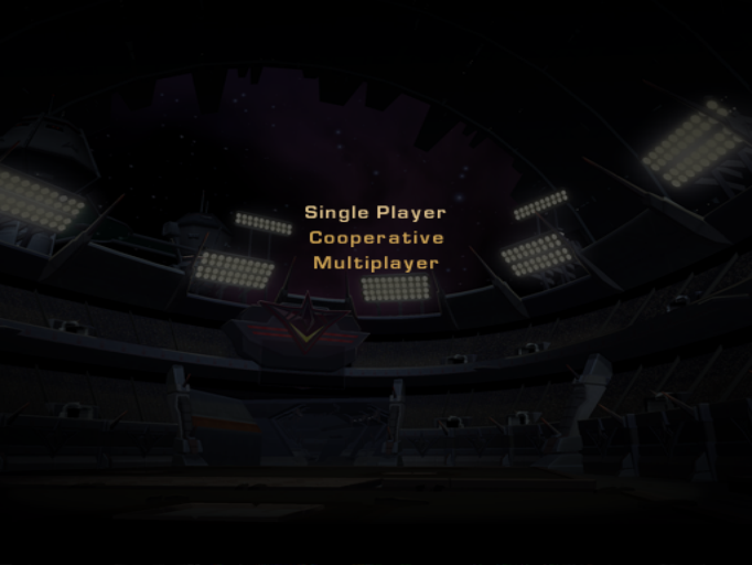 Debug title screen main menu