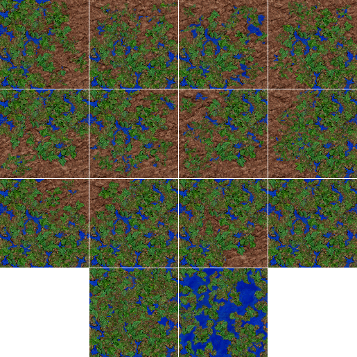 Unused swamp tiles from M&M7, M&M8 uses different graphics. Unused swamp tiles from M&M7, M&M8 uses different graphics.