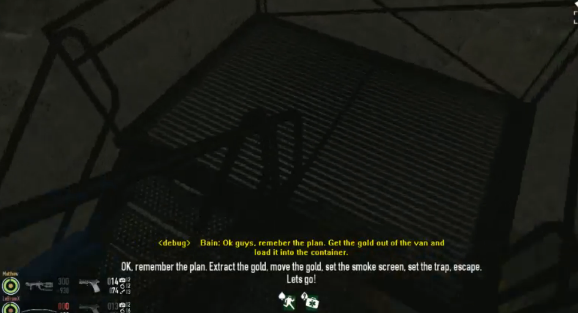 Hilariously, the Debug Text mis-spells the word "Remember".