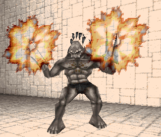 Skaarj firing.