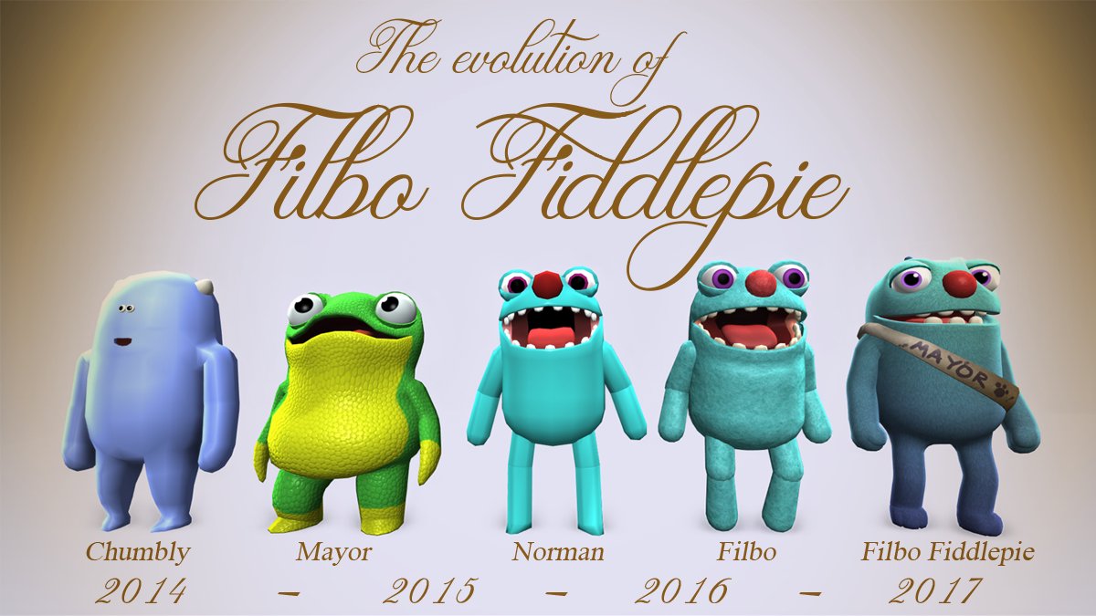 Filbo concept art, shows off the many stages Grumps went through. Filbo concept art, shows off the many stages Grumps went through.