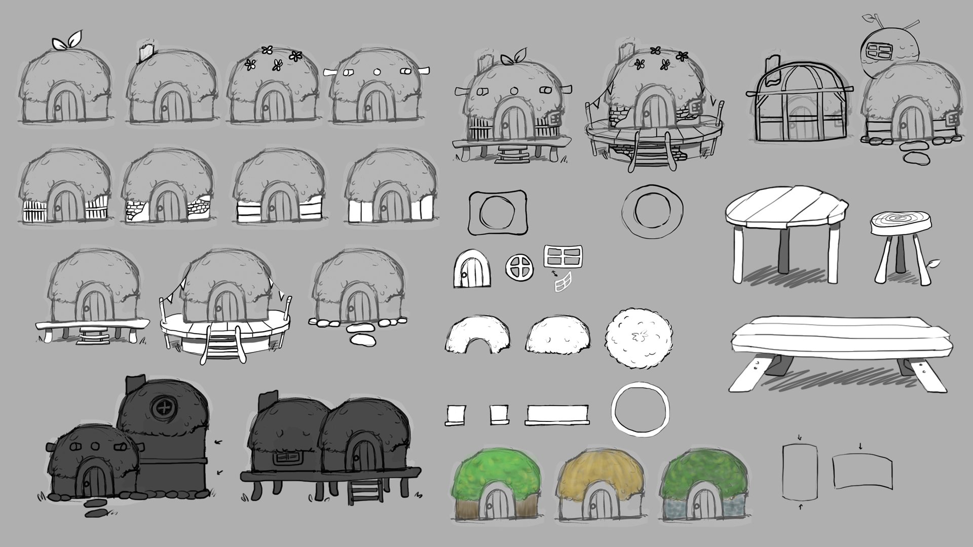 Early huts Early huts
