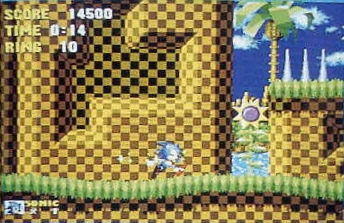 The lower section of Act 3 has now been updated to have the final platform to the right, but there's extra rings where Sonic is and spikes on the leftmost part of the platform.