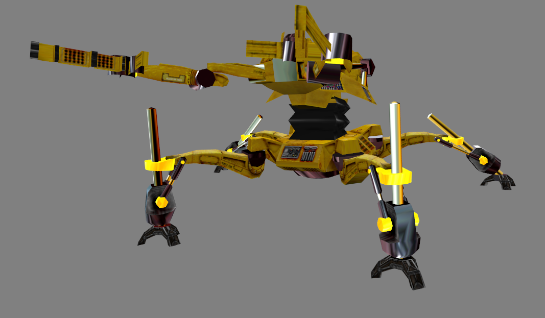 The loader running fast without holding a box.