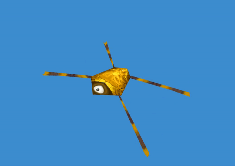 Swim animation of Waterbug. Swim animation of Waterbug.