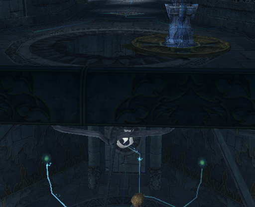 Tidus stuck on the lower level of Djose Temple, with lift on upper level. Tidus stuck on the lower level of Djose Temple, with lift on upper level.