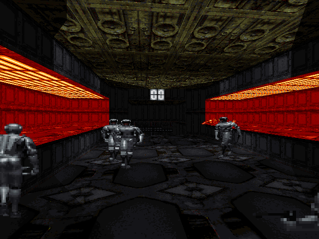 The red room after the Troopers release themselves.