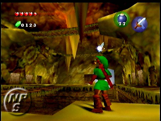 The incredible depth and detail of Zelda 64's dungeon settings can be seen in this awesome screen shot. The incredible depth and detail of Zelda 64's dungeon settings can be seen in this awesome screen shot.