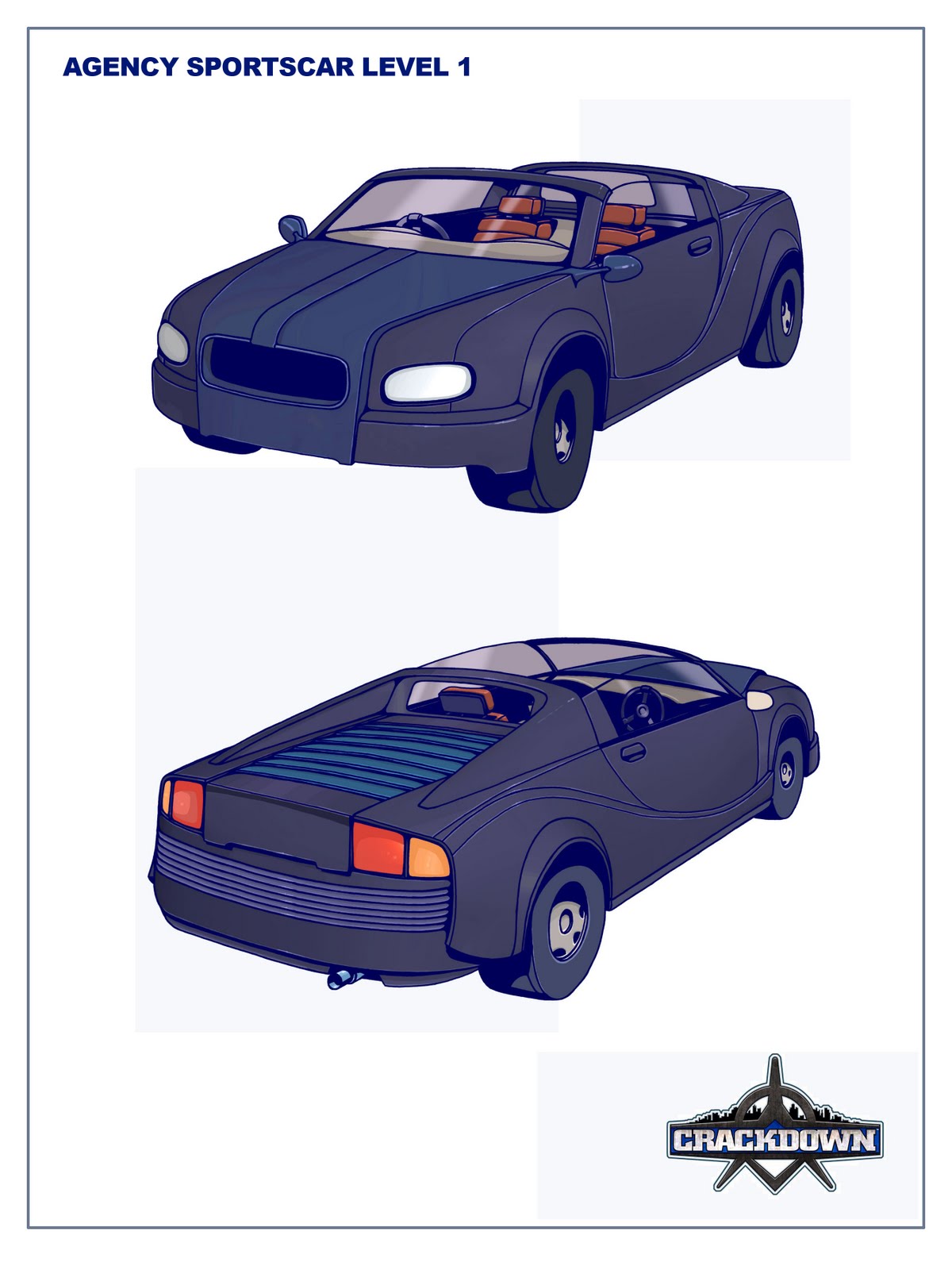 Concept art of the Agency Supercar.
