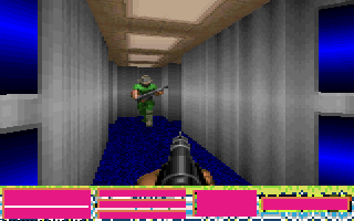 What the above screenshot looks like in high color mode. The status bar becomes progressively corrupted switching between the modes.