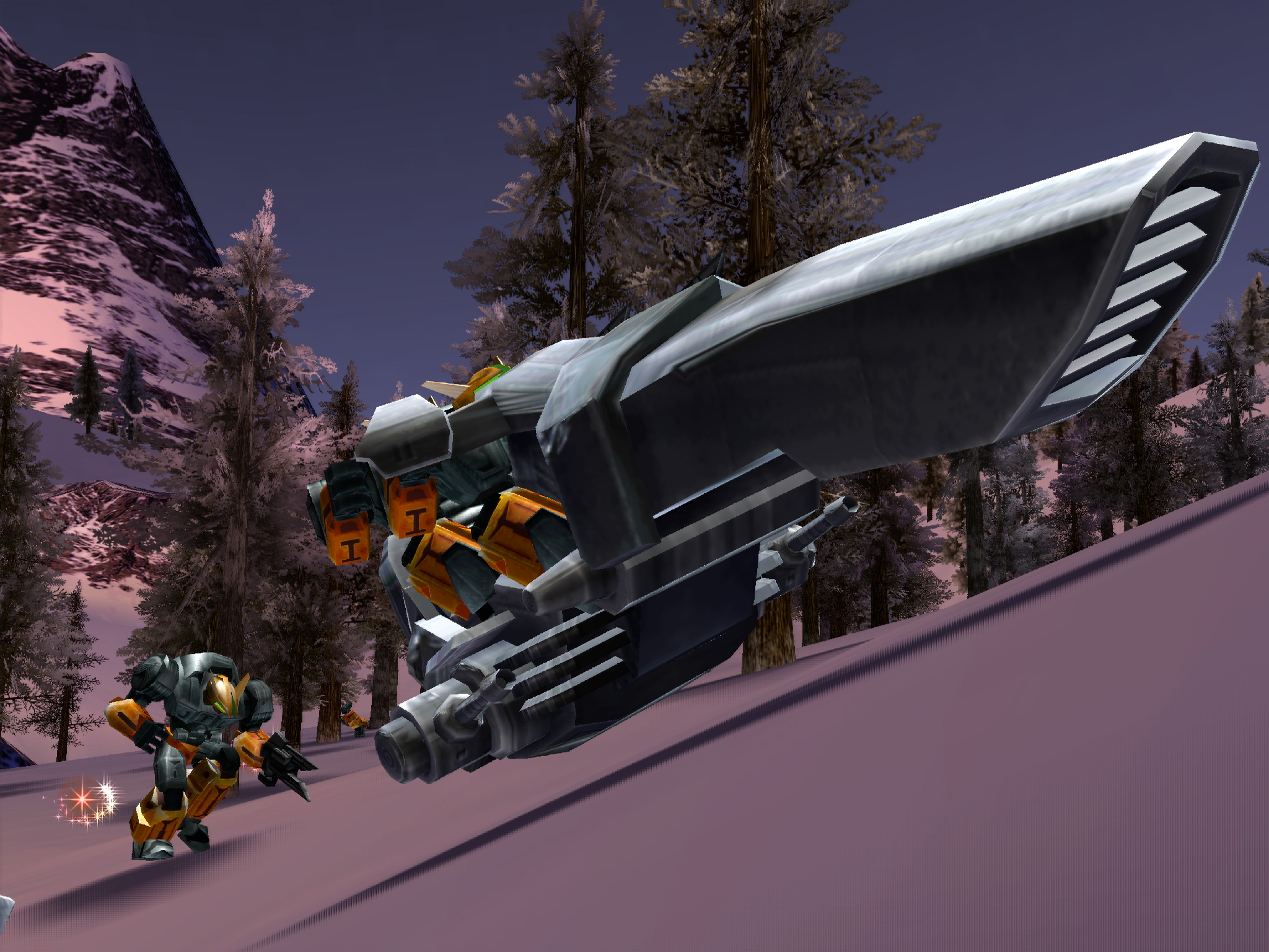 Pre-release screenshot of the Jetbike in Alaska. Pre-release screenshot of the Jetbike in Alaska.