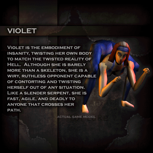 EVE.PSX, possibly an early name for Violet. Her ending FMV, where present, is also named Eve.