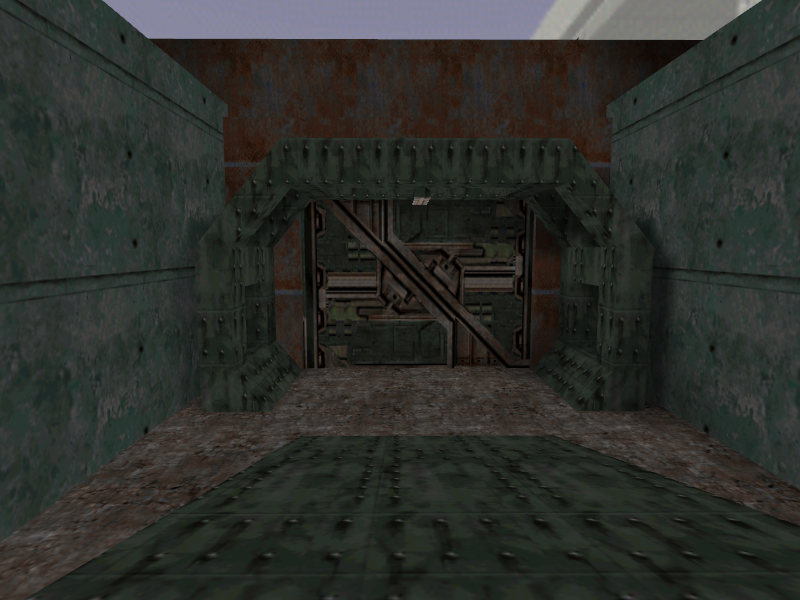 To the warehouse area. To the warehouse area.