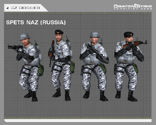 The Spetsnaz player models.