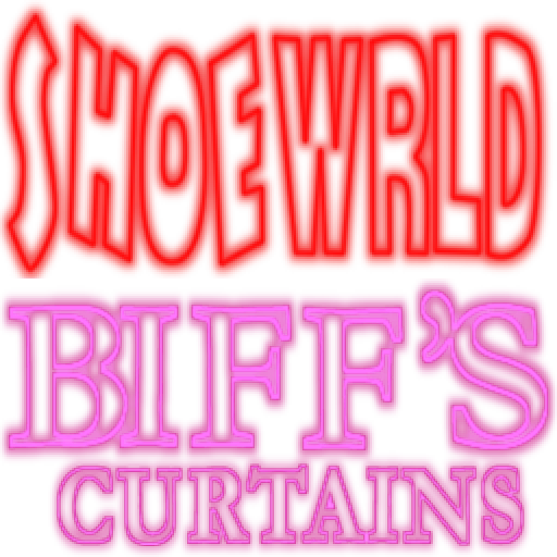 Unused "Biff's Curtains" neon sign texture that supposed to appear at night in Hove Beach.