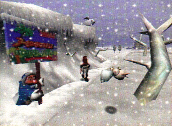 An unknown NPC in a snowy area. The blue coated NPC is seen advertising "Honolele: Summer Resort", which is also known as "The City of Lights." An unknown NPC in a snowy area. The blue coated NPC is seen advertising "Honolele: Summer Resort", which is also known as "The City of Lights."