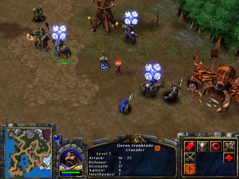 The Crusader, one of his abilities can be seen. The Crusader, one of his abilities can be seen.