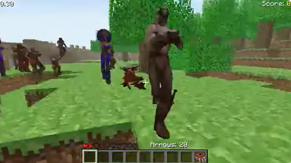 A group of mobs in this version A group of mobs in this version