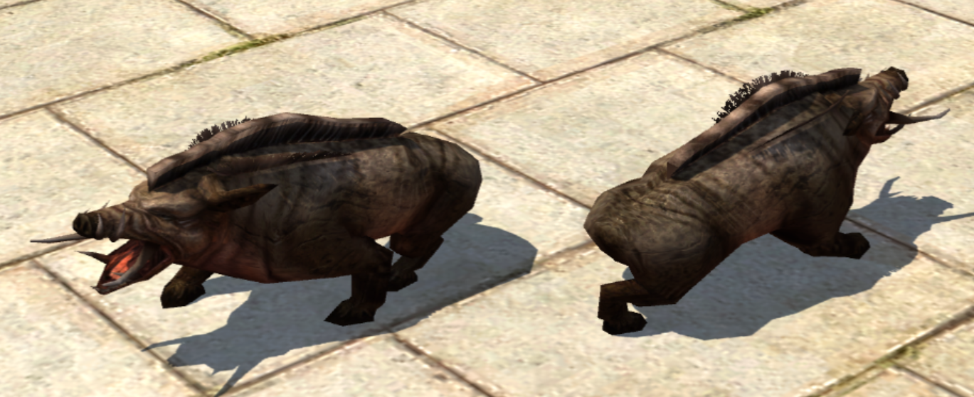 Boar with "D" texture in Editor, still left unused Boar with "D" texture in Editor, still left unused