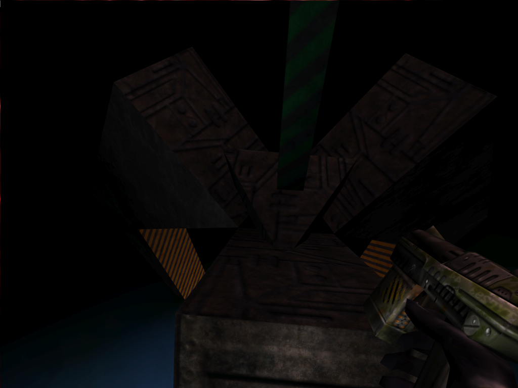 Crane with ISV-Kran wall textures near the rope.