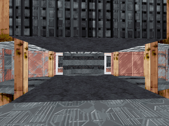 Elevator that leads to the top tower. Elevator that leads to the top tower.