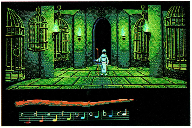 The dungeon in Mandible's castle. All the cages are shut, which never happens in the final game, and both Mandible's beast and the Glassmakers' Sphere are missing.