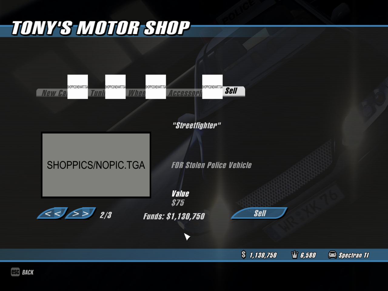 Car part to sell (w/o image preview)