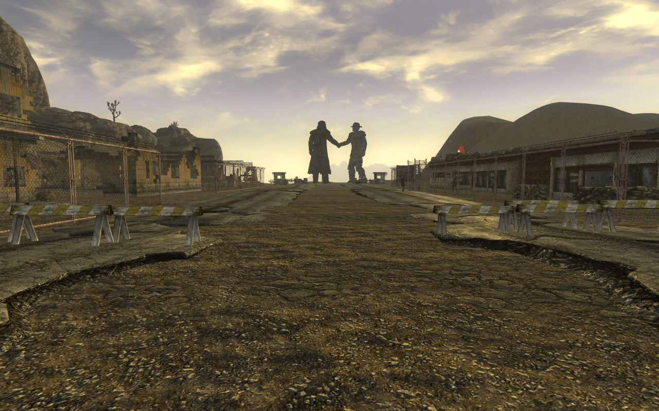 An additional view of the outpost, from the rear end facing forwards.