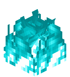 An isometric render of soul fire in 20w06a.