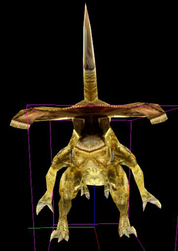 Teslaraptor with an open mouth front view. Teslaraptor with an open mouth front view.