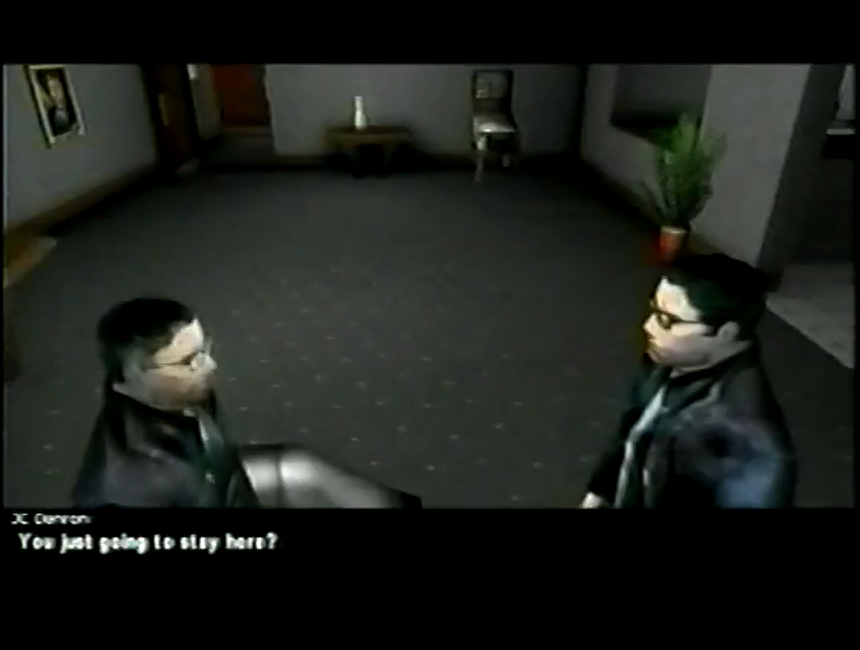 01:46 Paul Denton wearing glasses.