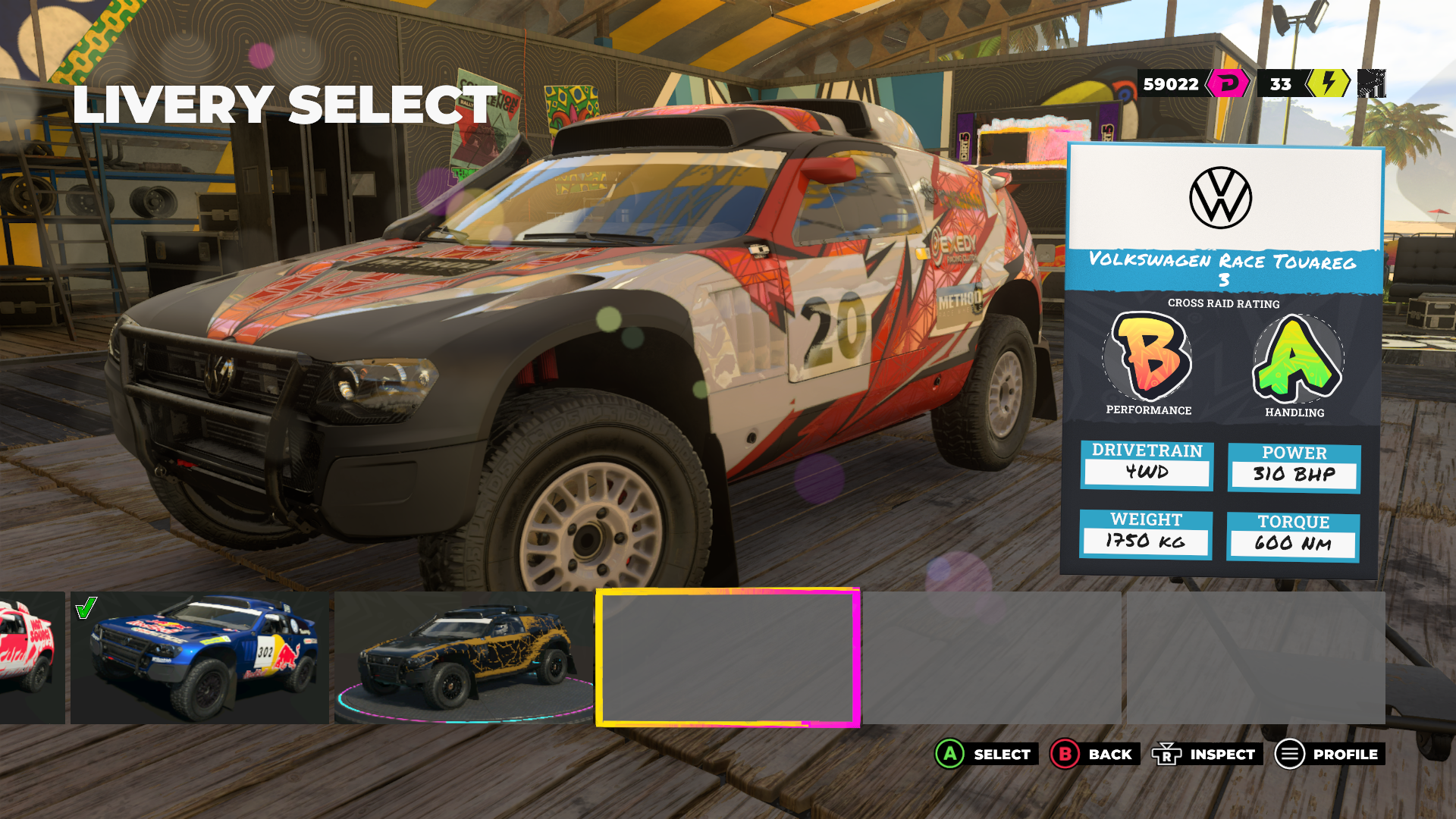 5th livery for the Touareg. 5th livery for the Touareg.