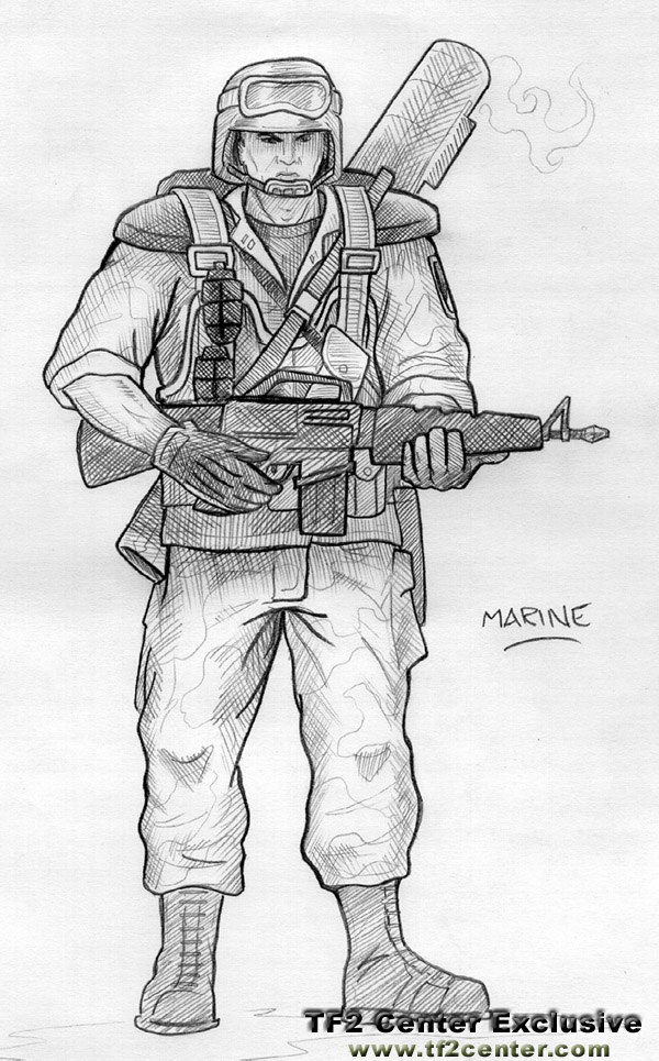 Marine concept art. Marine concept art.