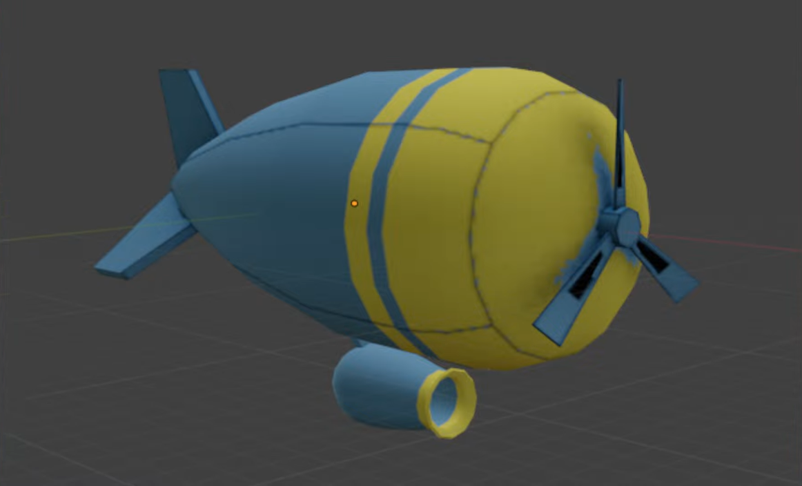 Model render of the Blimp.