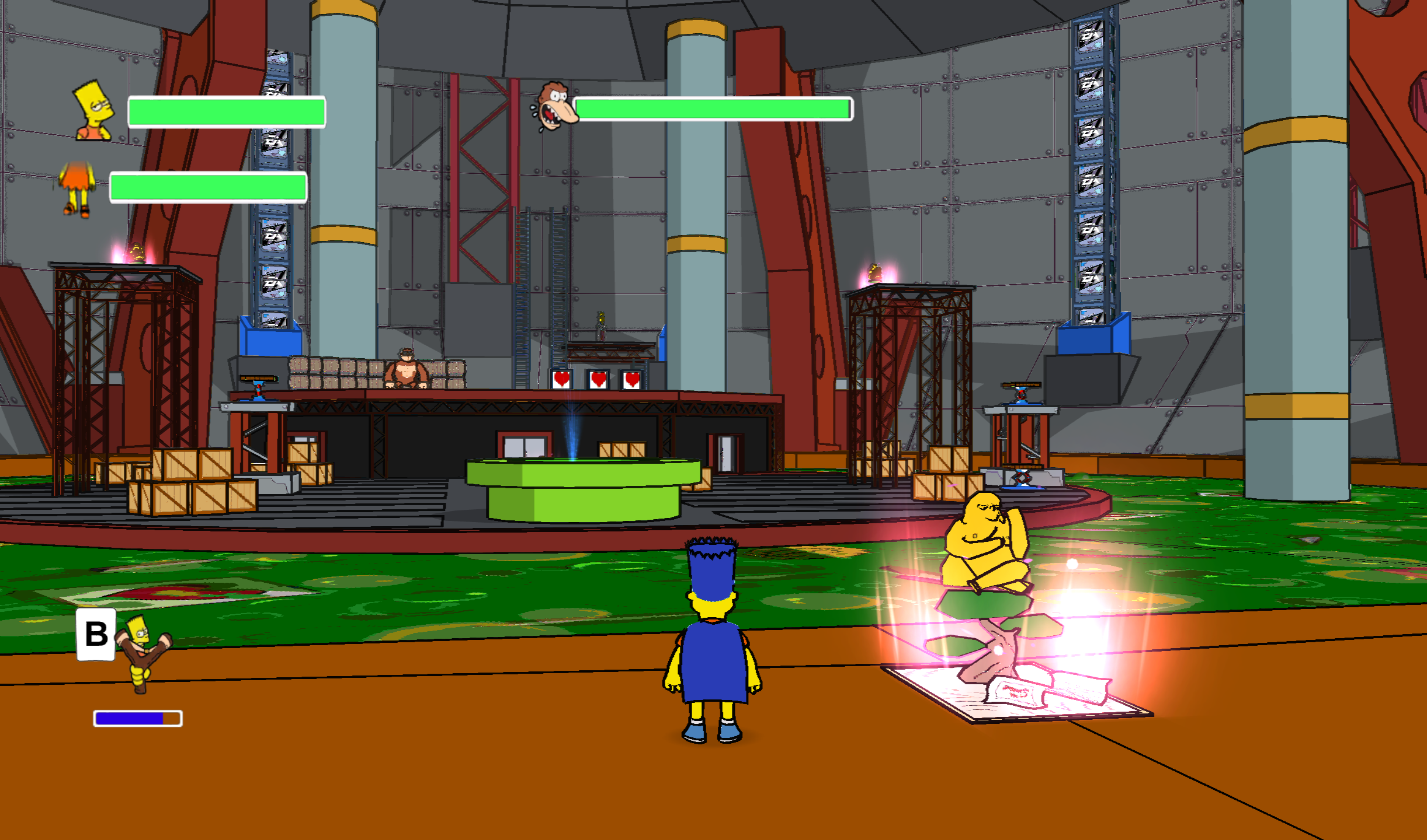 SimpsonsGameWii-CCPE-ApeFight2.png