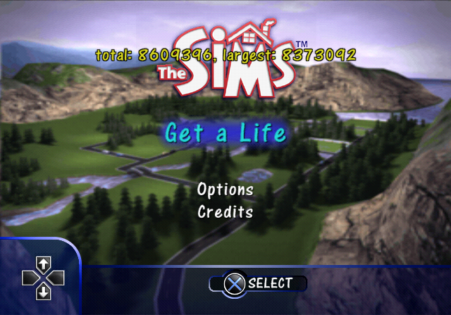 PS2s memory statistics without Save size PS2s memory statistics without Save size