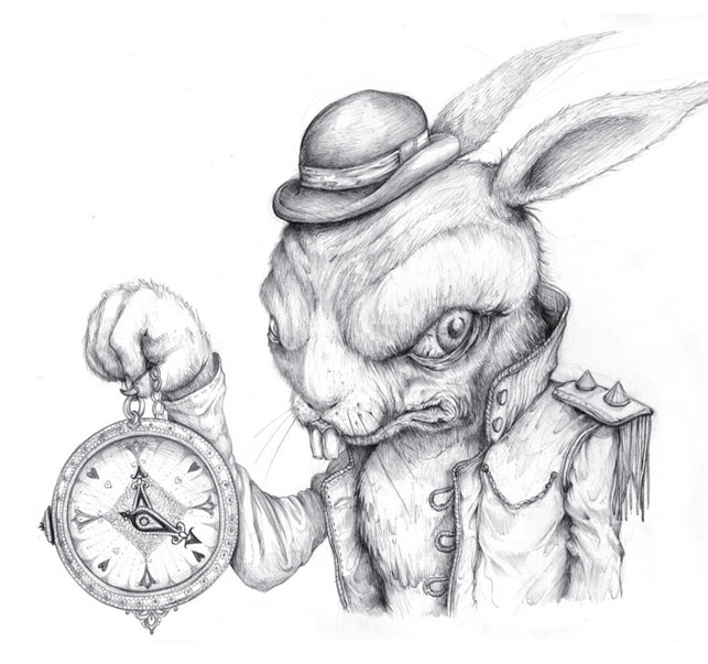 The White Rabbit's design for the teaser trailers. The White Rabbit's design for the teaser trailers.