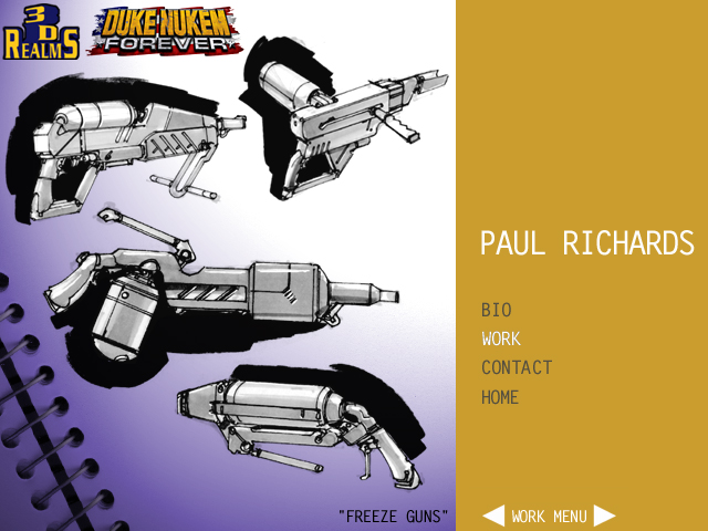 Concept art for the Freeze Cannon.