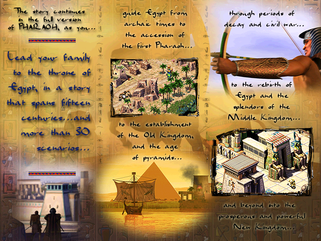 Preview for the full version of Pharaoh.