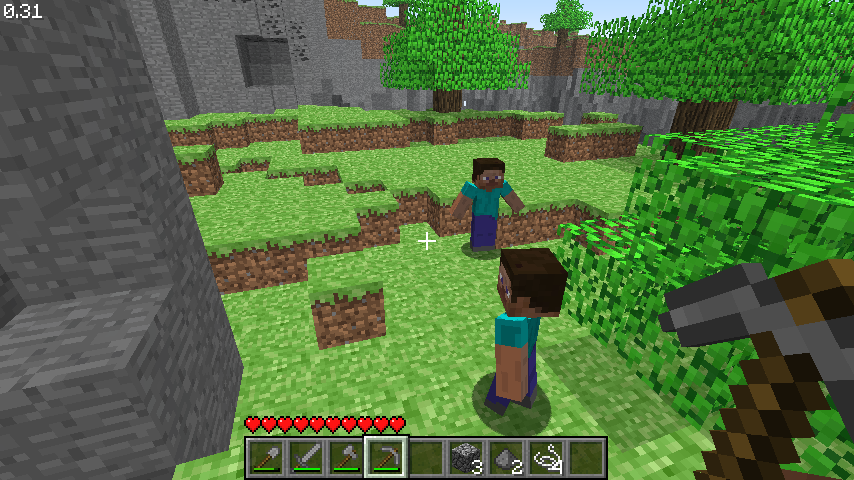 The human mob in 0.31 (January 31st, 2010).