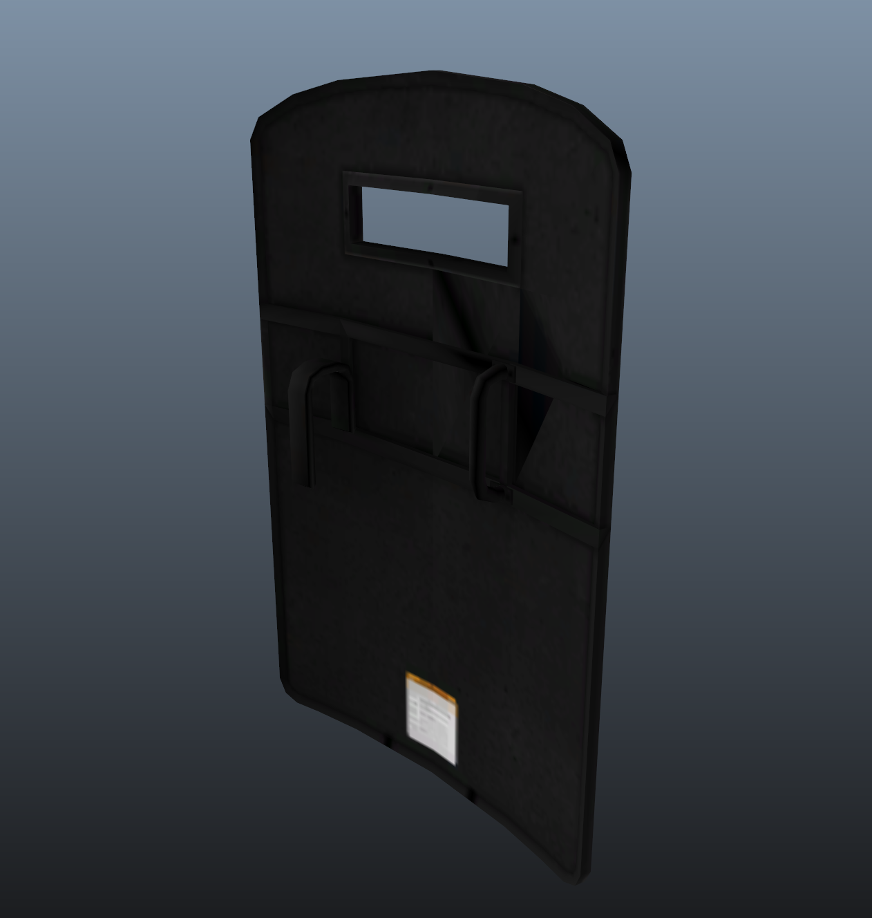 Low quality LOD model, using its low resolution texture.