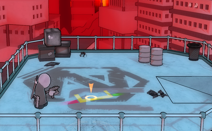 An image demonstrating the Grazing mechanic.
