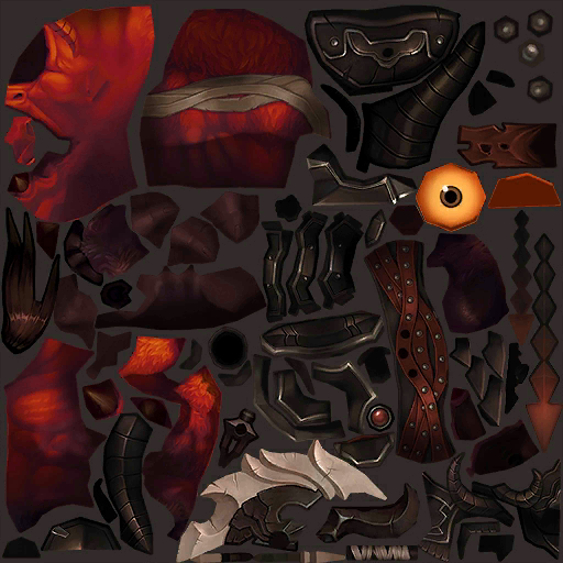 Fire Ruins Guardian texture map Fire Ruins Guardian texture map