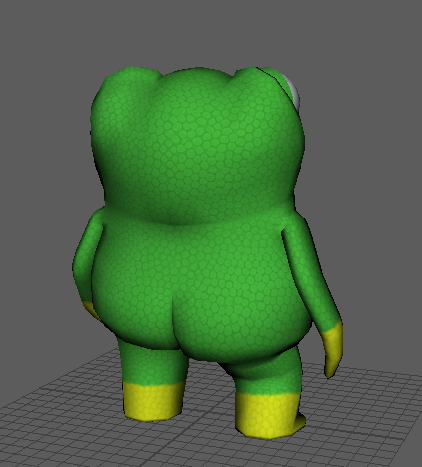 3D Render of back of frog model 3D Render of back of frog model