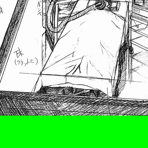 A rough sketch of one of the in-game scenes. A rough sketch of one of the in-game scenes.