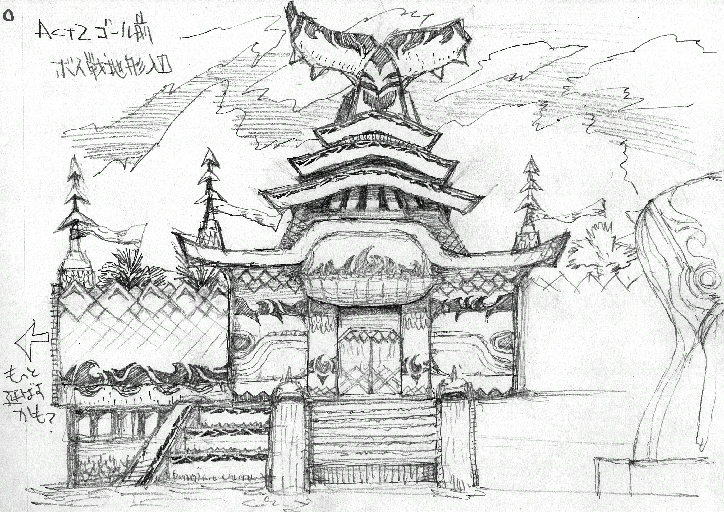 Concept art for Seaside Hill.