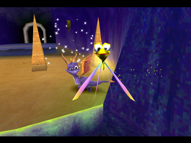 When Sparx is gold, so is the invincibility model. When Sparx is gold, so is the invincibility model.