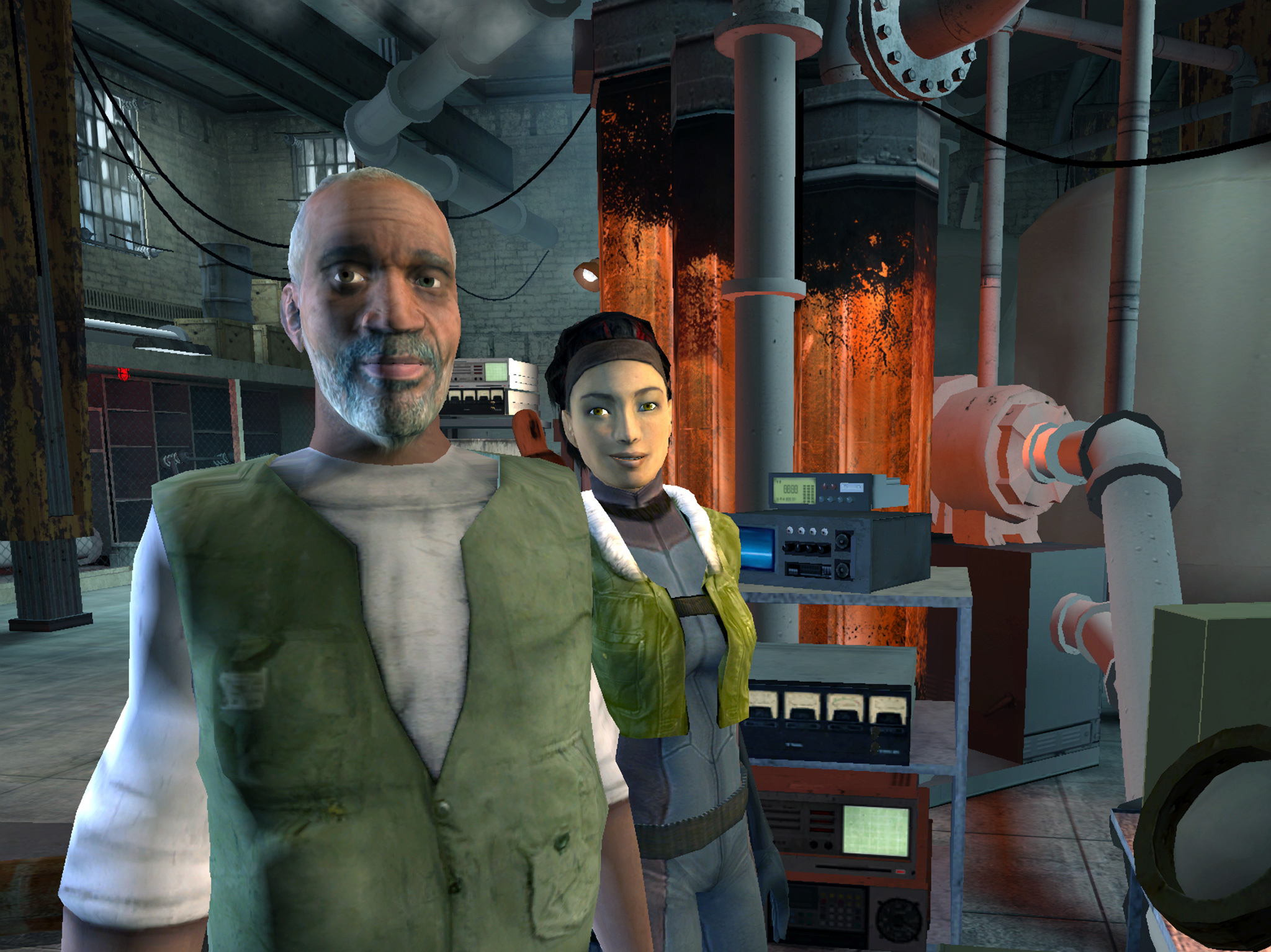Pre-release image showing how the old textures would look on Alyx.