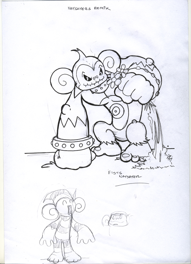 Boxing Ape B and Generic Monkey Naysayer